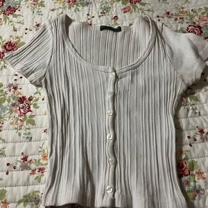 Brandy Melville Button Up Top